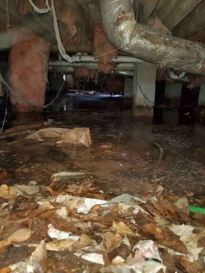 Crawl space flood assessment for Commercial Water Damage Restoration in Maurice River